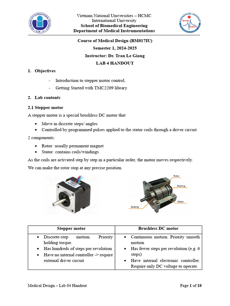 Stepper Motor Control with TMC2209 | PDF | Electric Motor | Engines