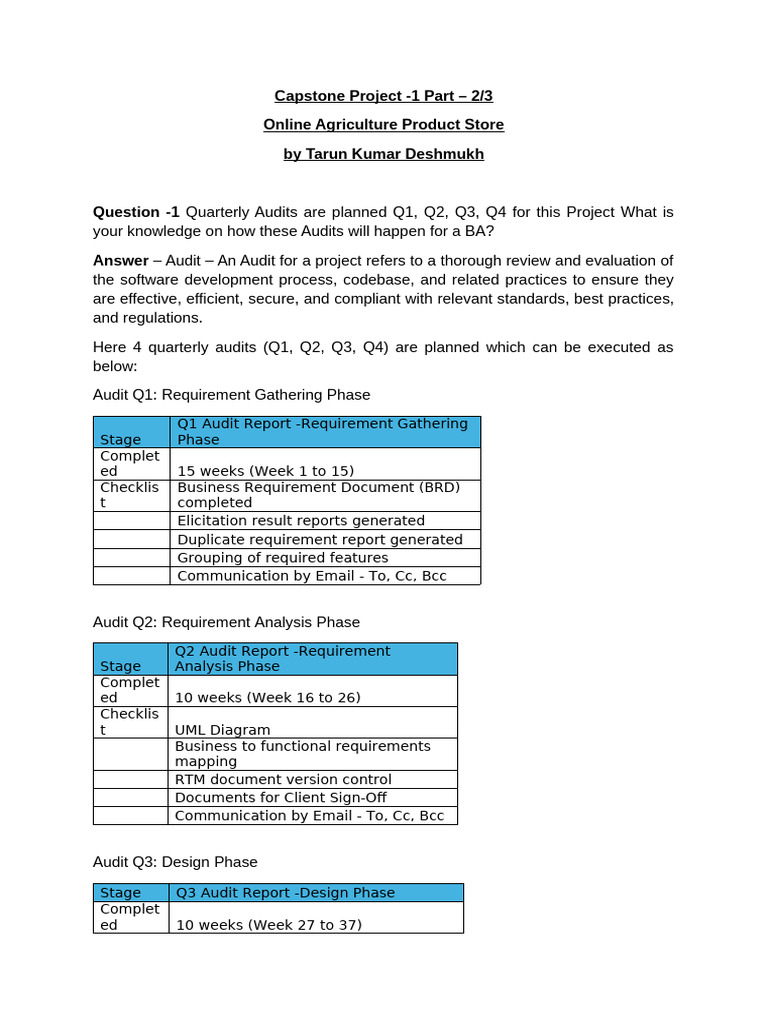 Capstone Project: Online Agriculture Store | PDF | Use Case | Software ...