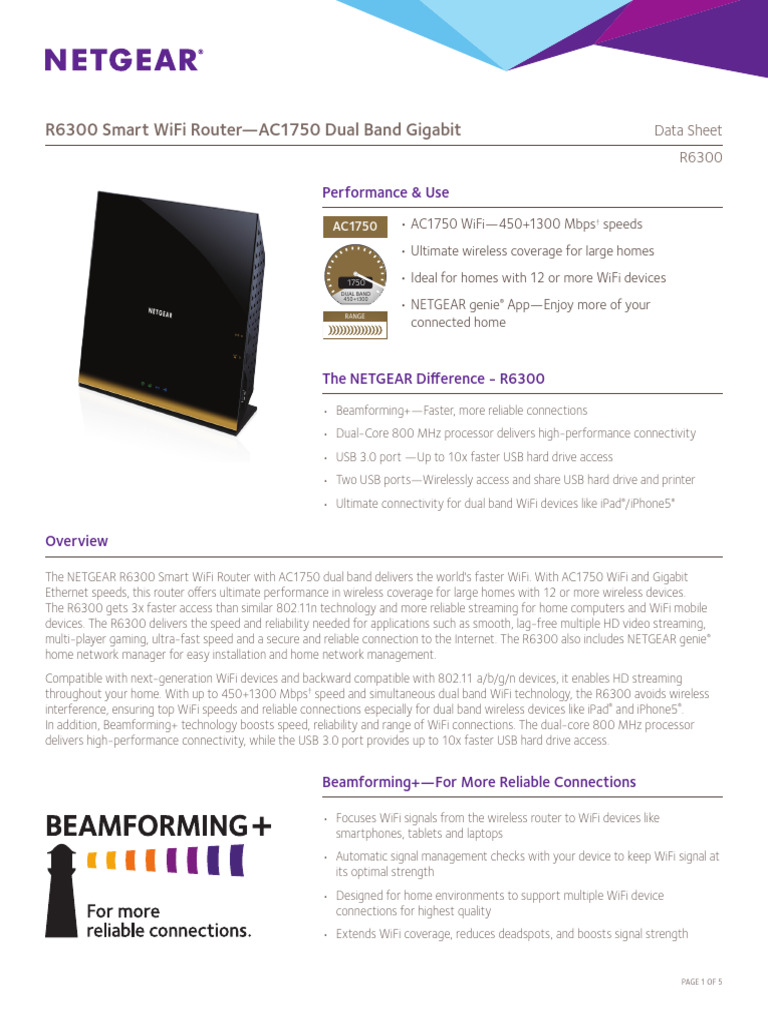 R6300v2 | PDF | Wi Fi | Usb