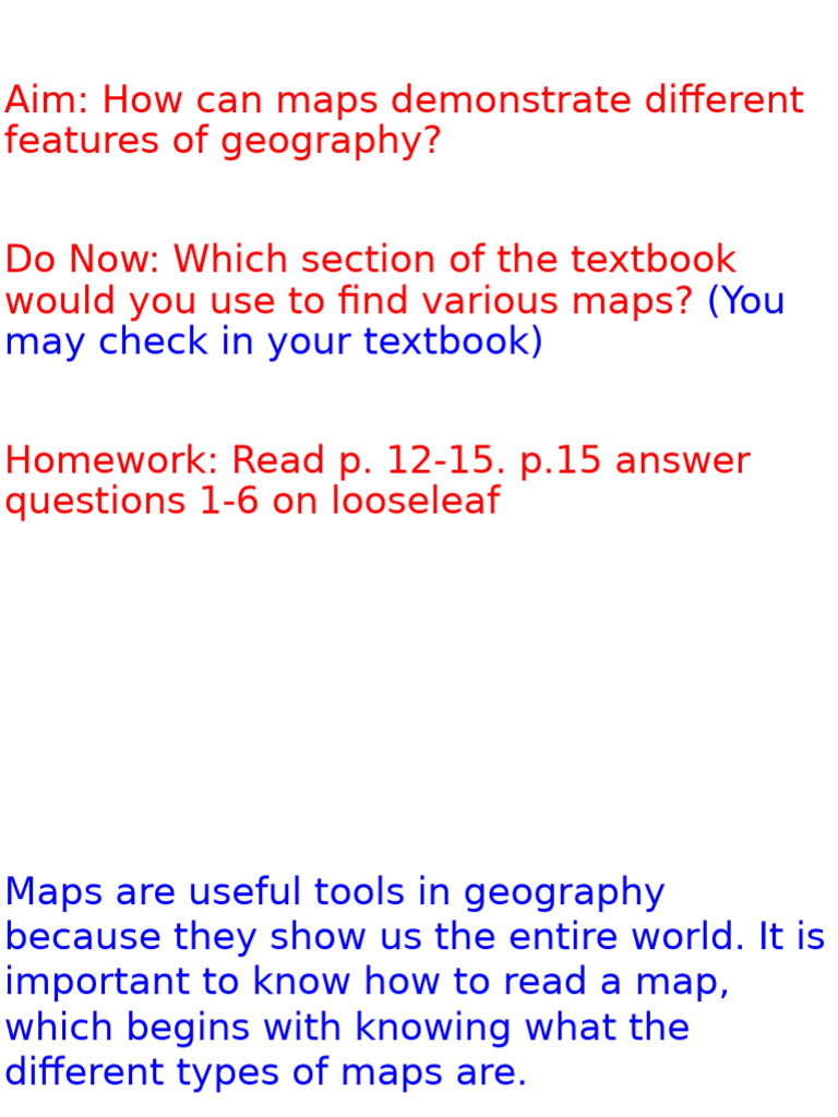 Understanding Map Types in Geography | PDF