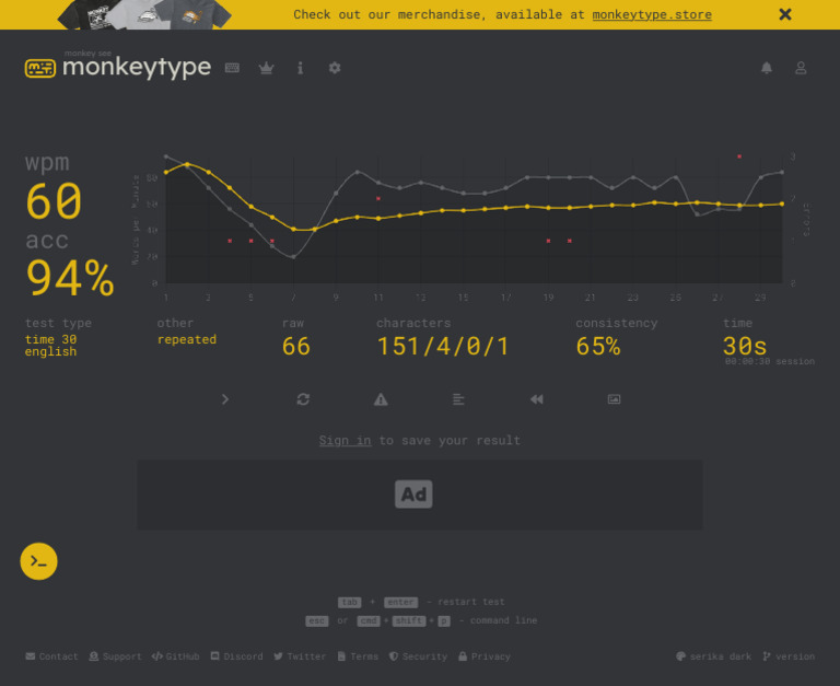 Monkeytype a Minimalistic, Customizable Typing Test | PDF