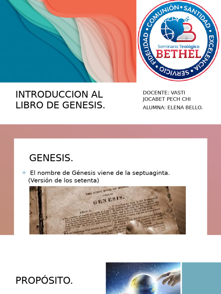 Introducción al Libro de Génesis | PDF