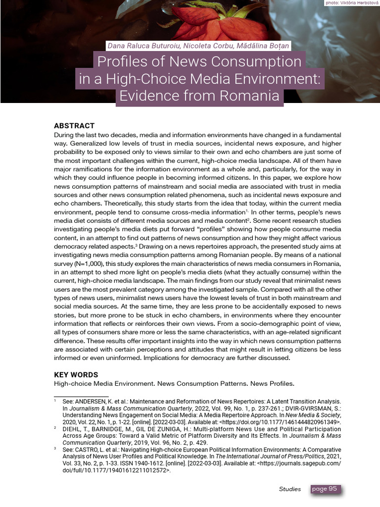 Profiles of News Consumption | PDF | Social Media | Popular Culture ...