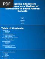 South Africa's Language Education Policies | PDF | Policy | Policy Analysis