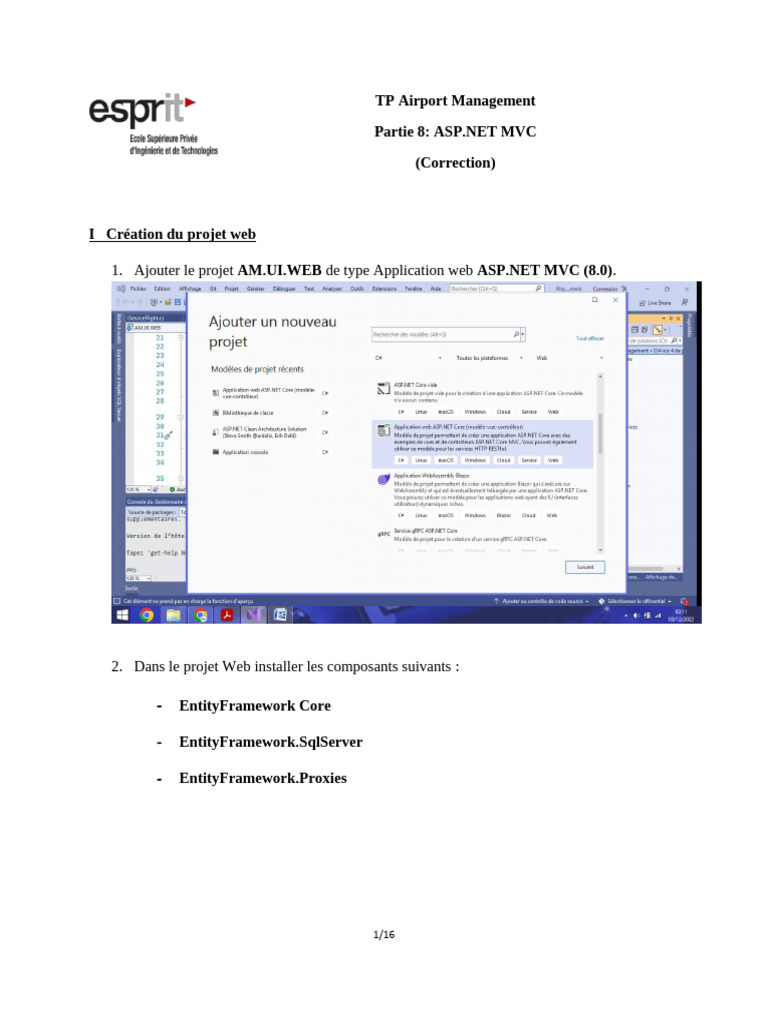 Gestion des vols avec ASP.NET MVC | PDF | Modèle-vue-contrôleur ...