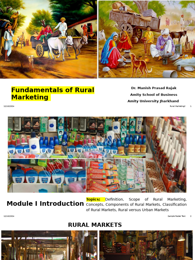 Rural Marketing Fundamentals | PDF | Marketing Research | Marketing