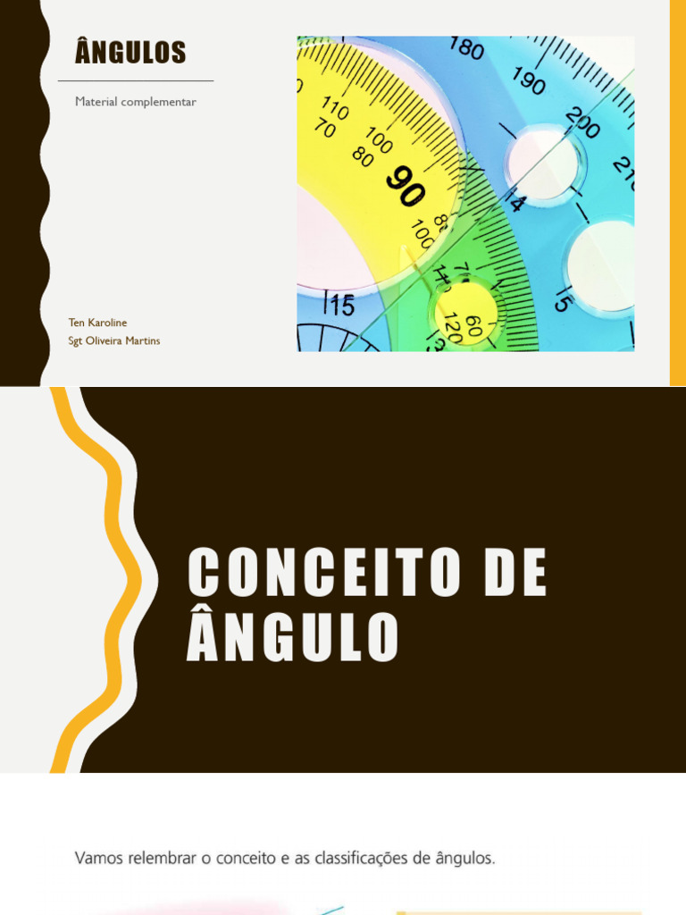 Conceitos e Classificação de Ângulos | PDF
