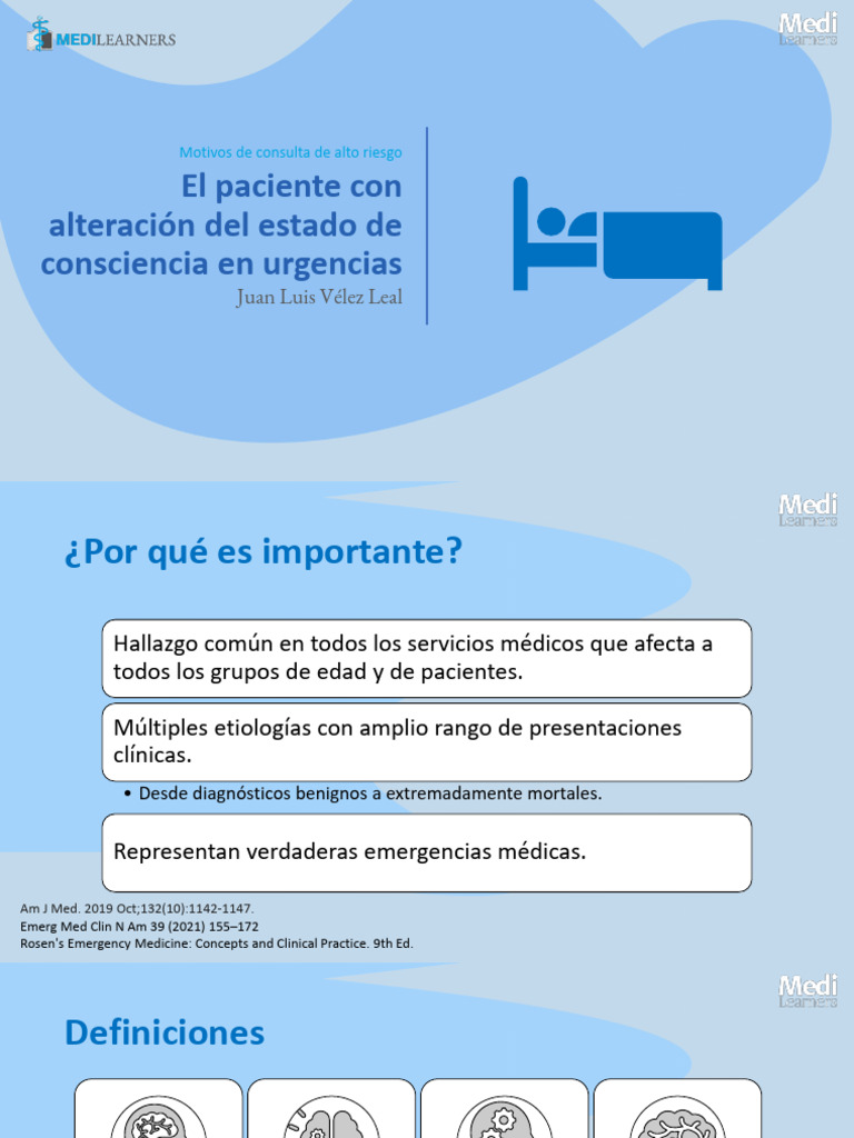 ALTERACION DEL ESTADO DE CONCIENCIA DIAPOSTIVAS | PDF | Coma | Corteza ...