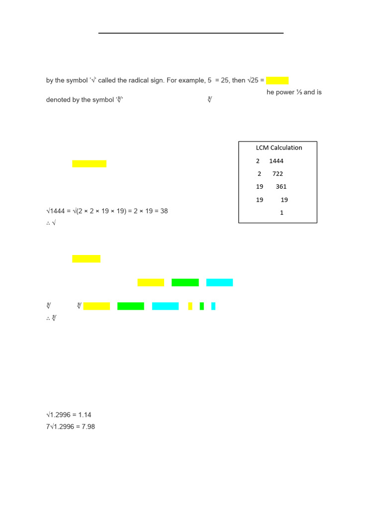 QM - SQUARE ROOTS & CUBE ROOTS | PDF | Numbers | Mathematical Objects