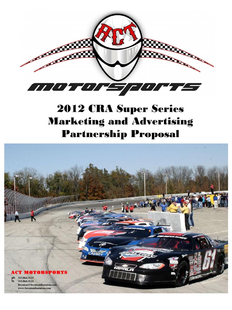 CRA Super Series Sponsorship Proposal | PDF | Advertising | Auto Racing