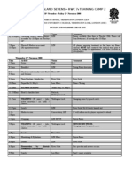 Training Camp 2 Programme Pre Dubai