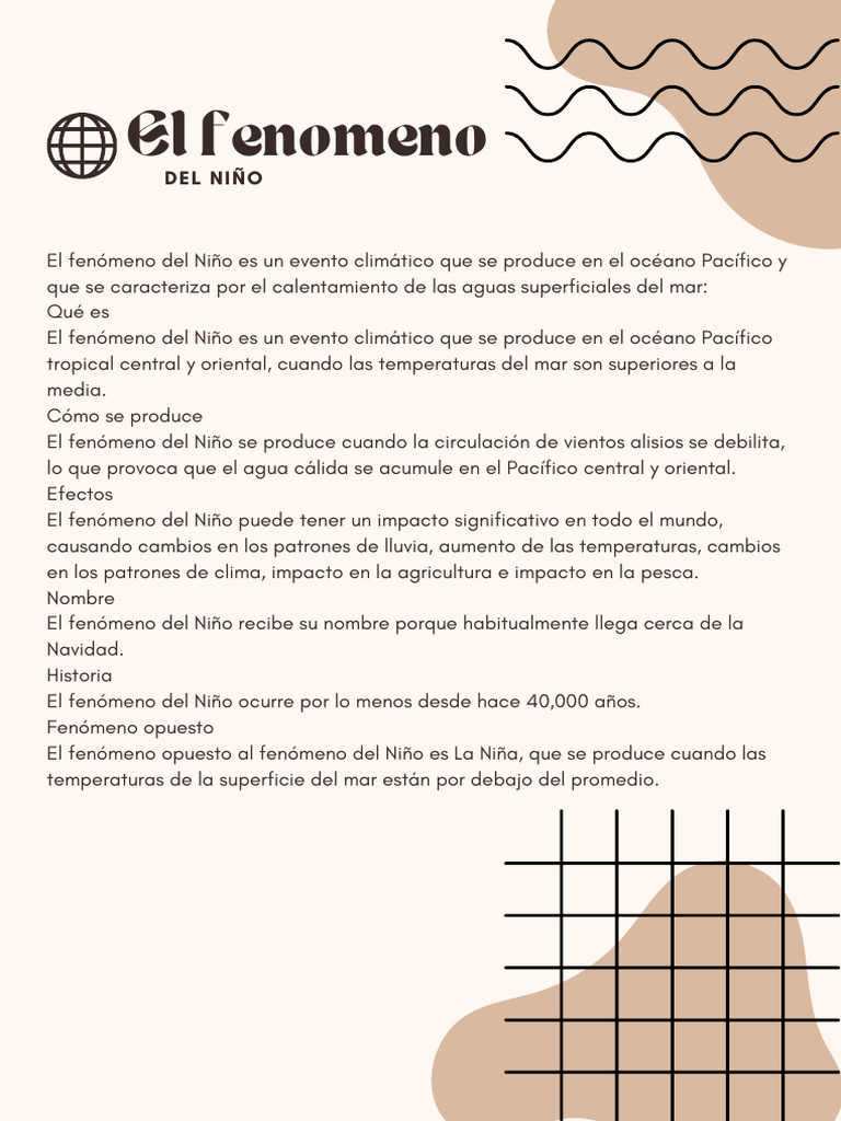El Fenómeno Del Niño | PDF