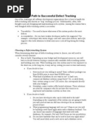Defect Tracking Flowchart