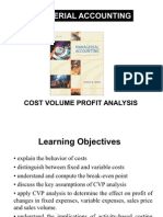 Cost Volume Profit Analysis