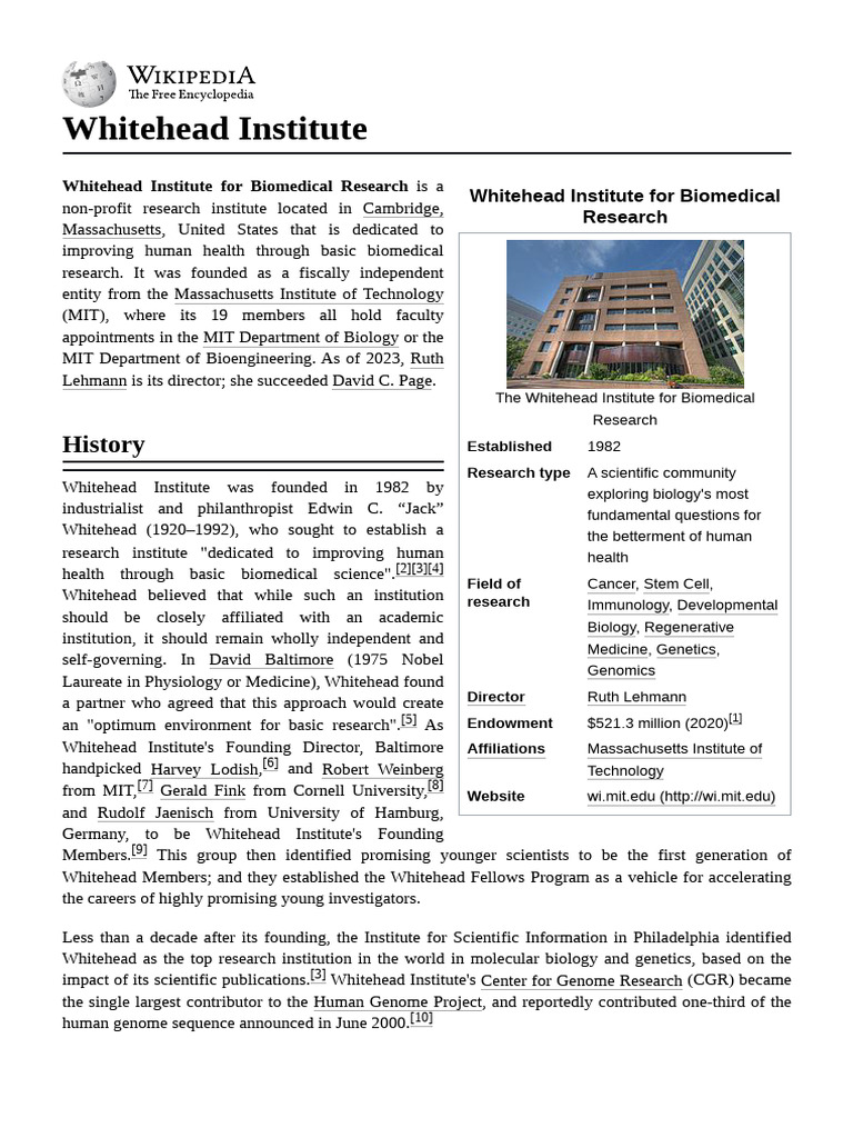 Whitehead_Institute | PDF