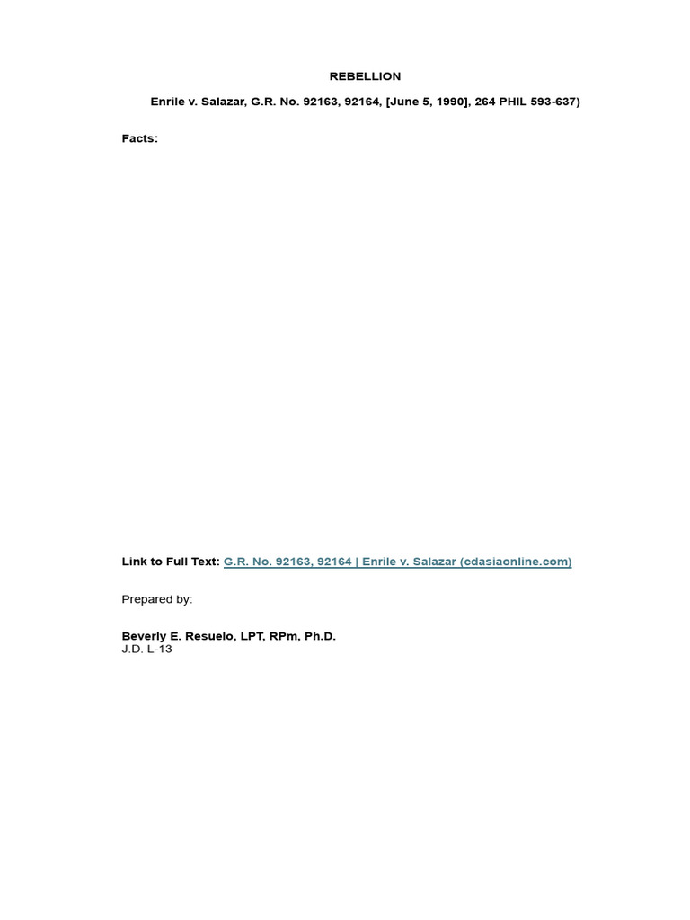 E2 case digest enrile v salazar pdf