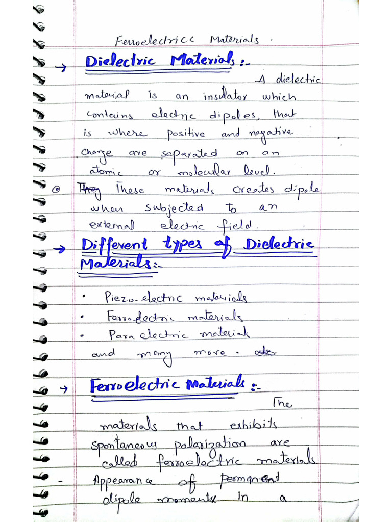 Ferroelectric Materials | PDF