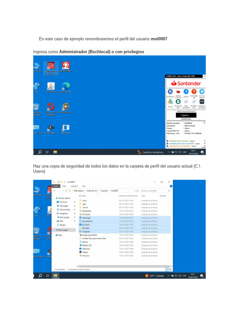 Renombrar Perfil de Windows - 10 | PDF