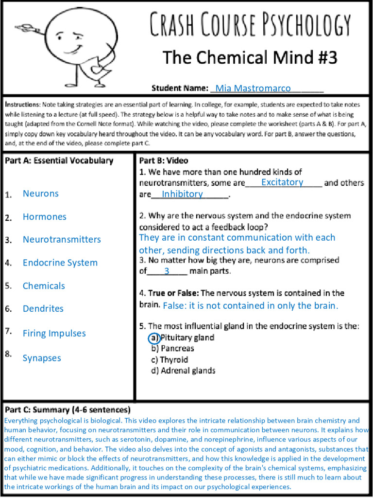 The Chemical Mind PDF