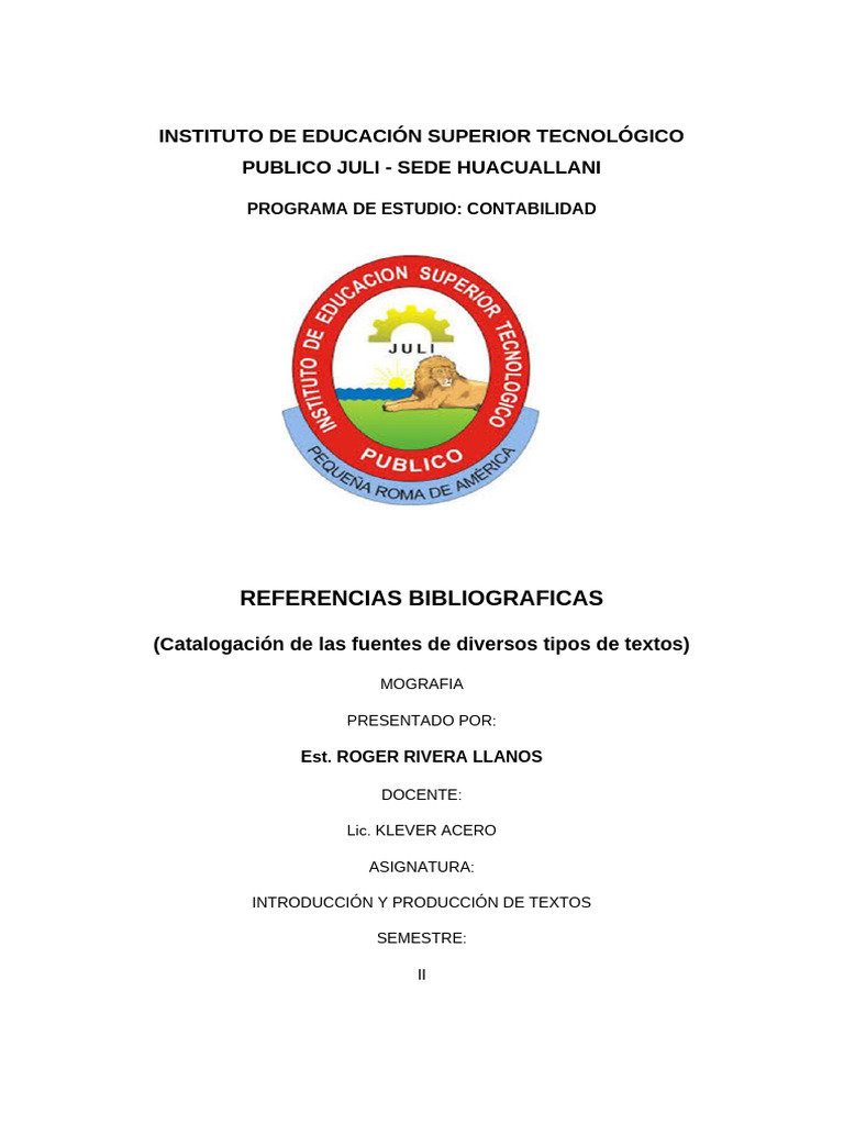Ref Biblio | PDF | Estilo apa | Citación