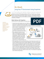 Enhancing Your IT Environment Using Snapshots