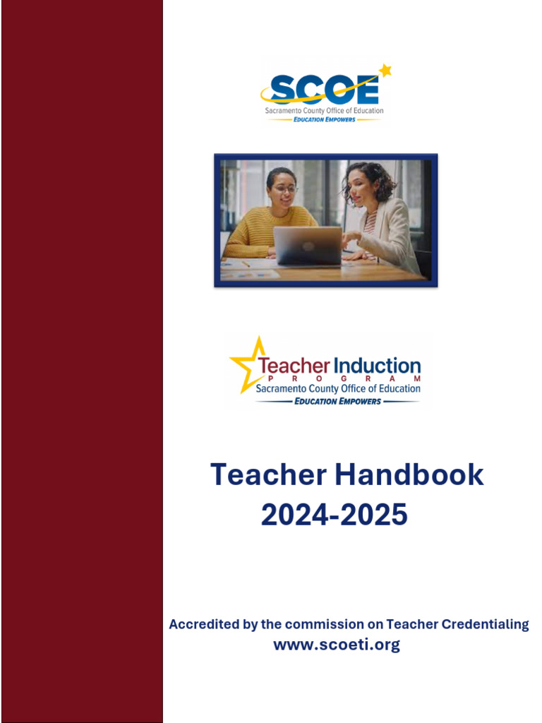 Teacher Induction Handbook 2024-2025 | PDF | Learning | Educational ...