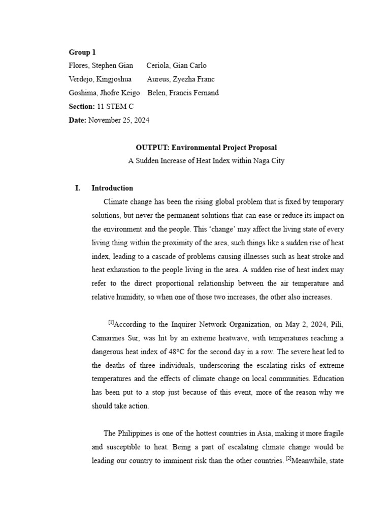 GROUP 8 Enviromental Project Proposal | PDF | Traffic Congestion | Traffic