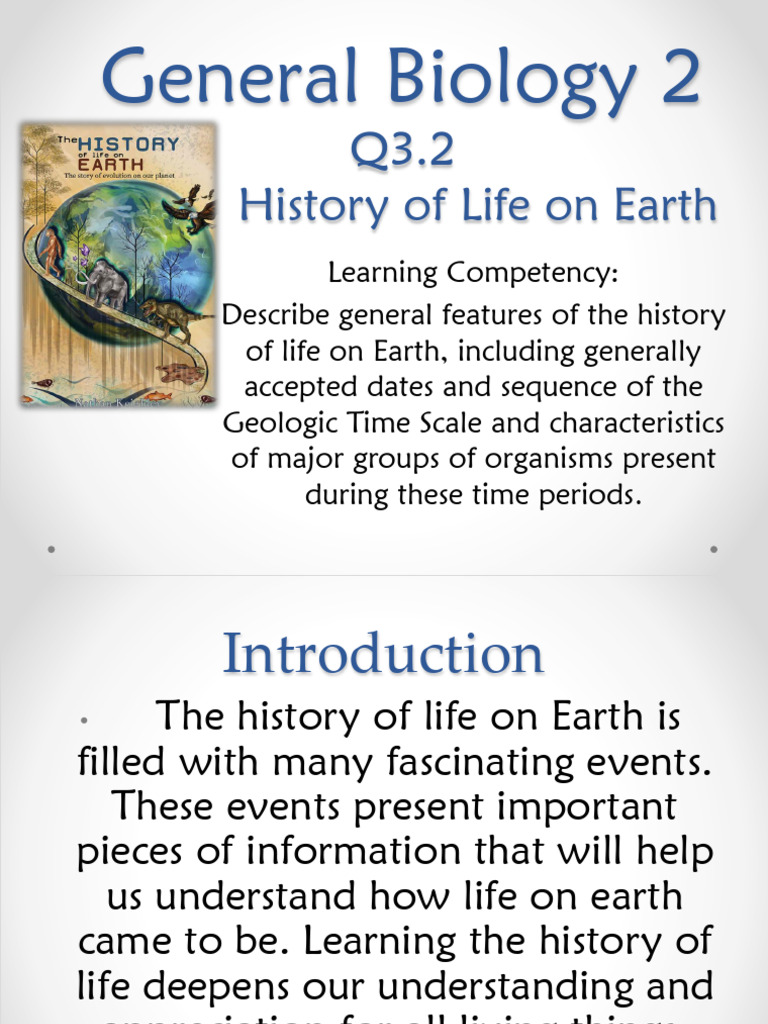 History of Life on Earth Overview | PDF | Geologic Time Scale | Evolution