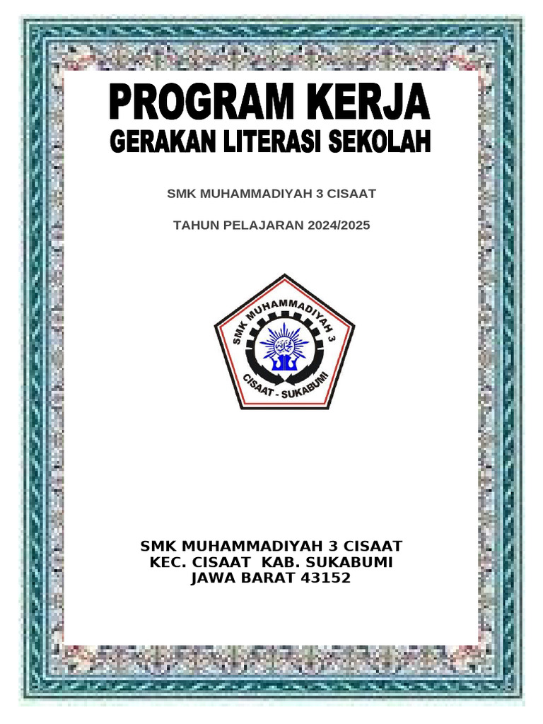 Gerakan Literasi Smk Muhammadiyah 3 Cisaat Pdf