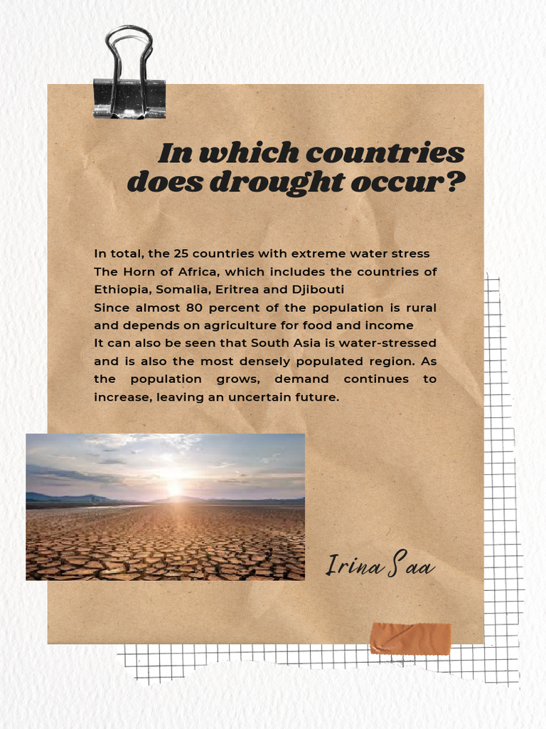 Types of Drought Explained | PDF