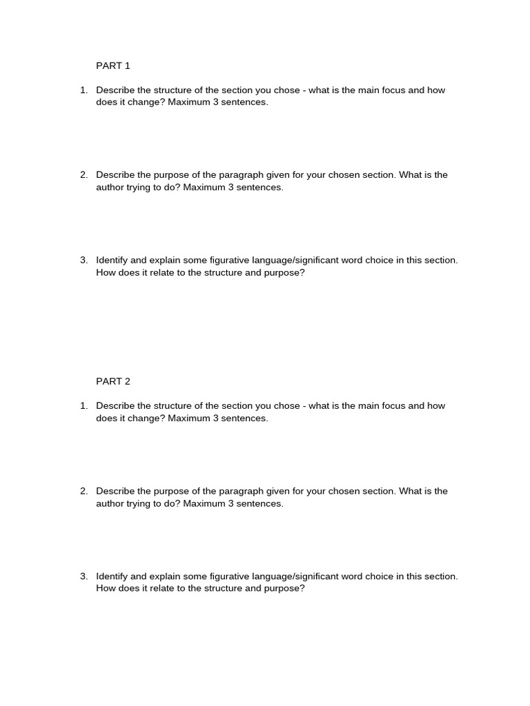 Literature - Structure and Purpose | PDF
