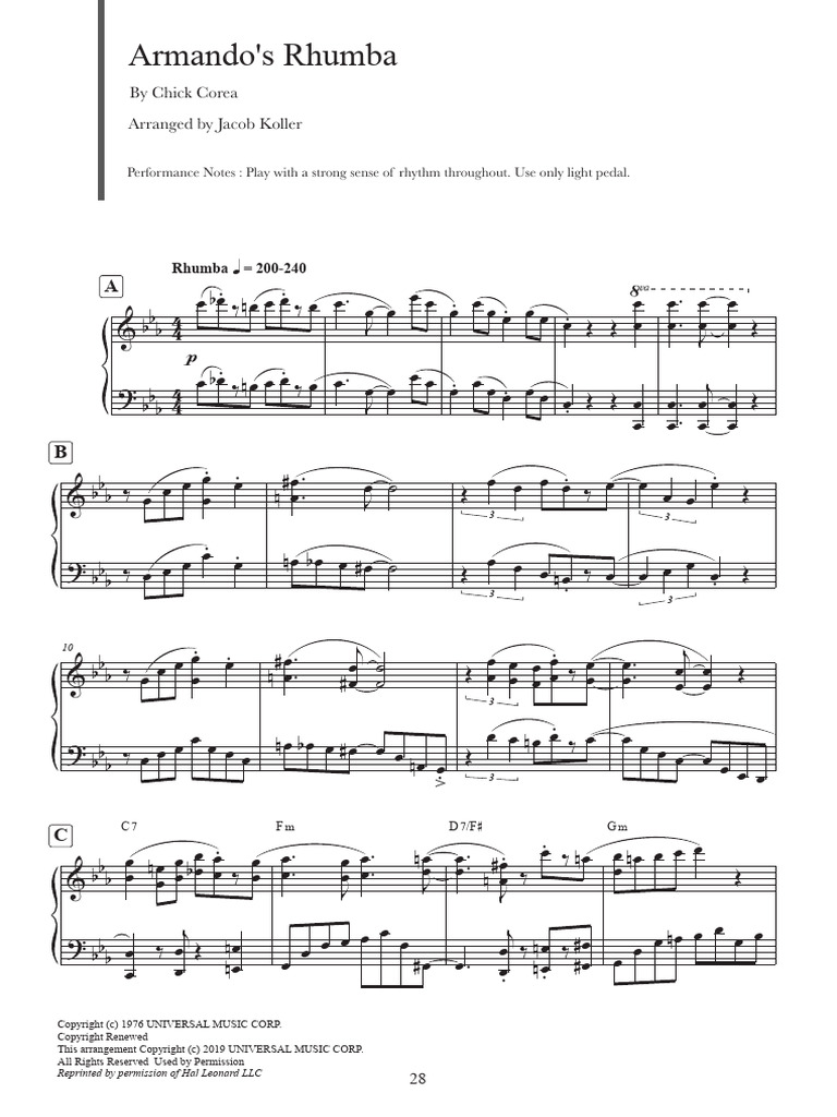 Armando's Rumba | PDF