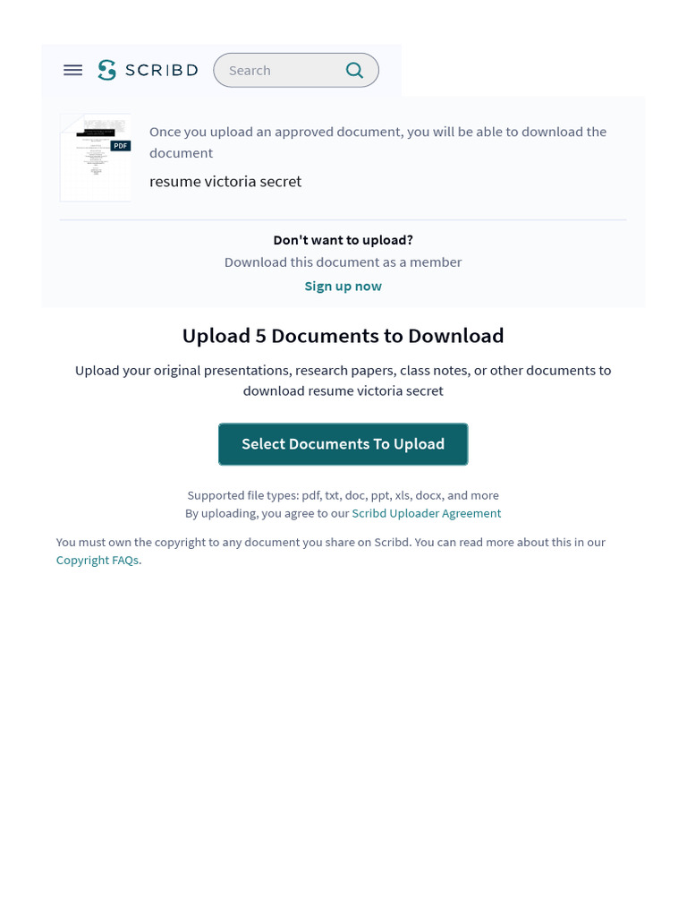 Upload A Document - Scribd | PDF | Scribd | Websites