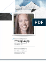 Wendy Kopp is Documented@Davos Transcript 