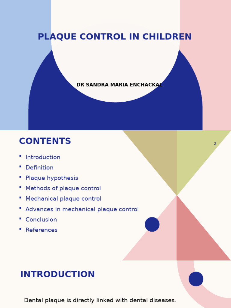 Plaque Control in Children | PDF | Toothbrush | Periodontology