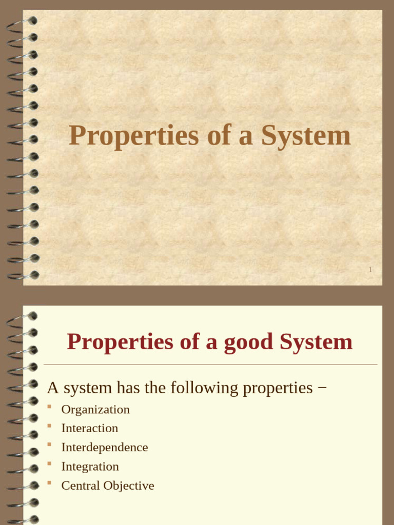 Properties of A System | PDF | System | Computing