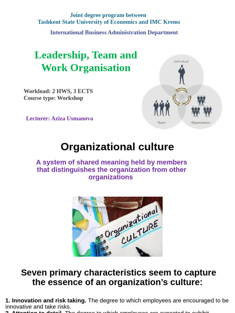 Understanding Organizational Culture Dynamics | PDF | Organizational ...