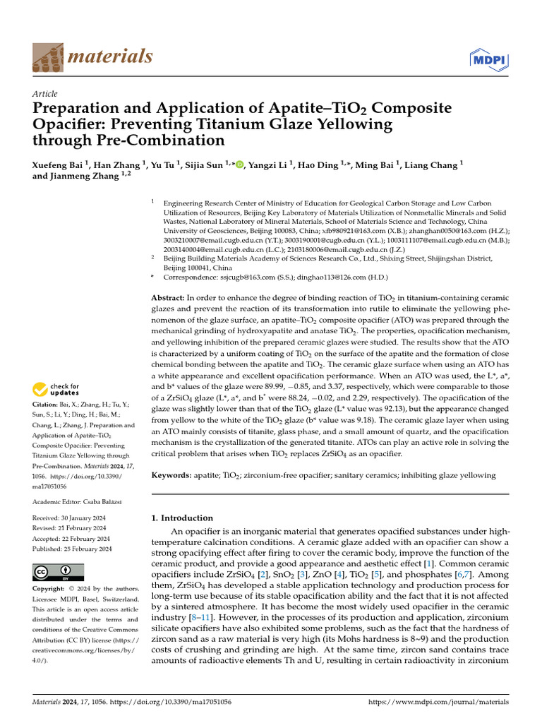 materials-17-01056 | PDF | Titanium Dioxide | X Ray Photoelectron ...
