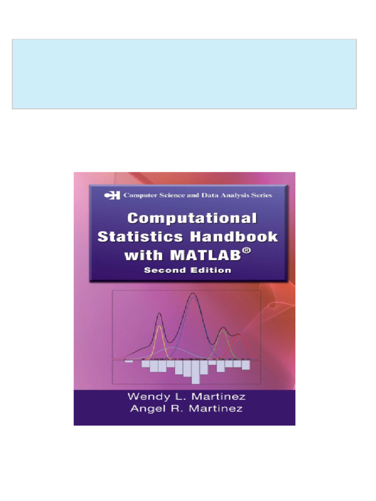 Computational Statistics Handbook With Matlab