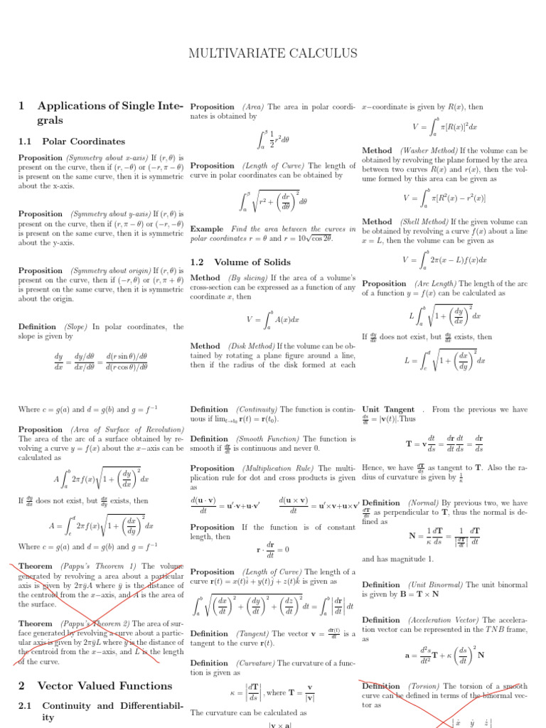 Multivariate Calculus Concepts Explained | PDF | Coordinate System ...