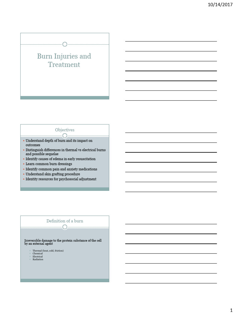 Comprehensive Burn Injury Management | PDF | Burn | Clinical Medicine