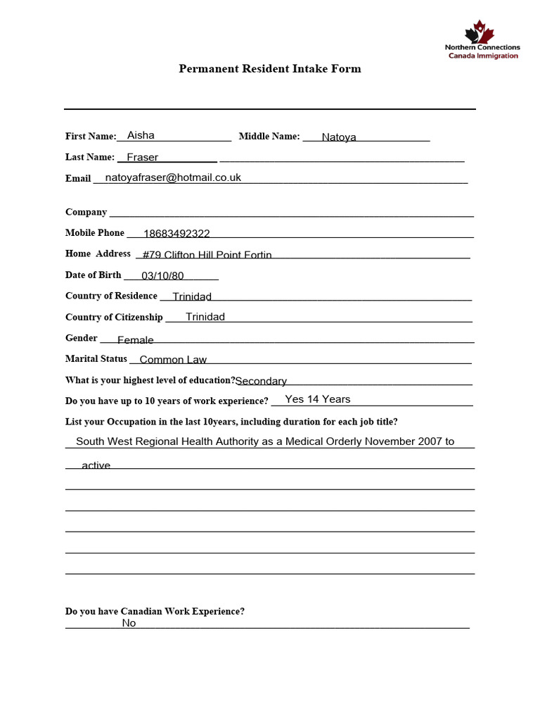 NCC - Consultation Intake Form1 | PDF