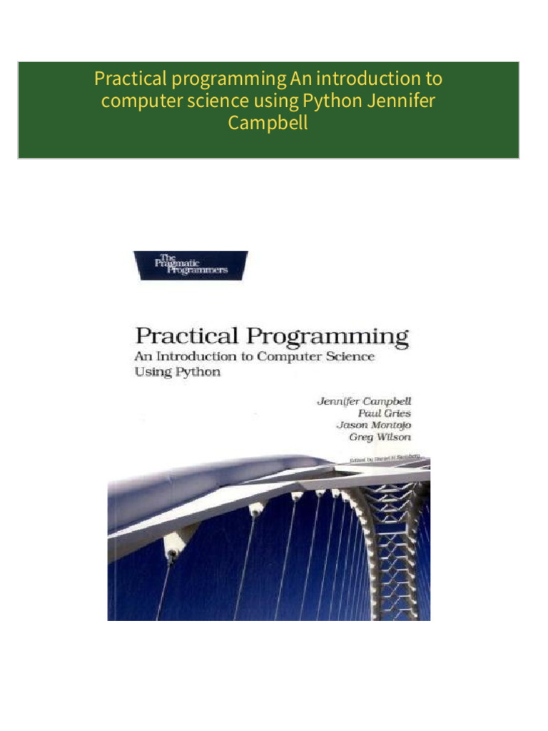[FREE PDF sample] Practical programming An introduction to computer ...