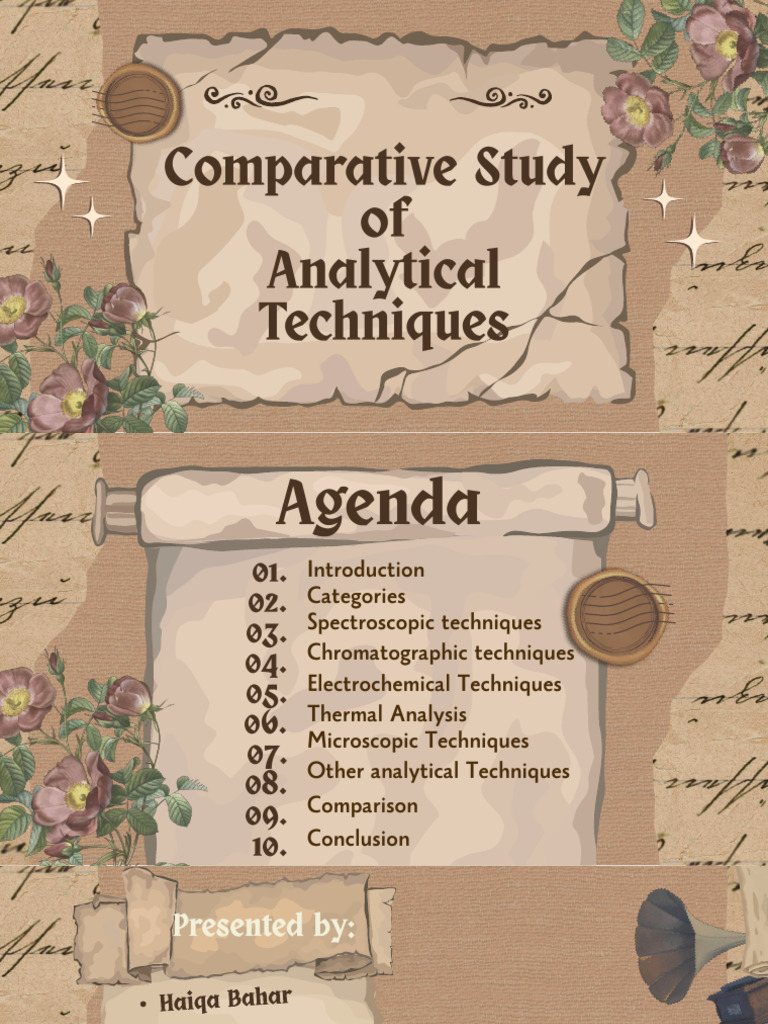Comparative Study of Analytical Techniques | PDF