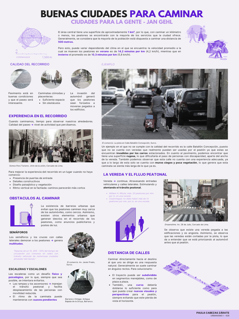 Urba Infografía Ciud. Gente | PDF | Peatonal | Transporte