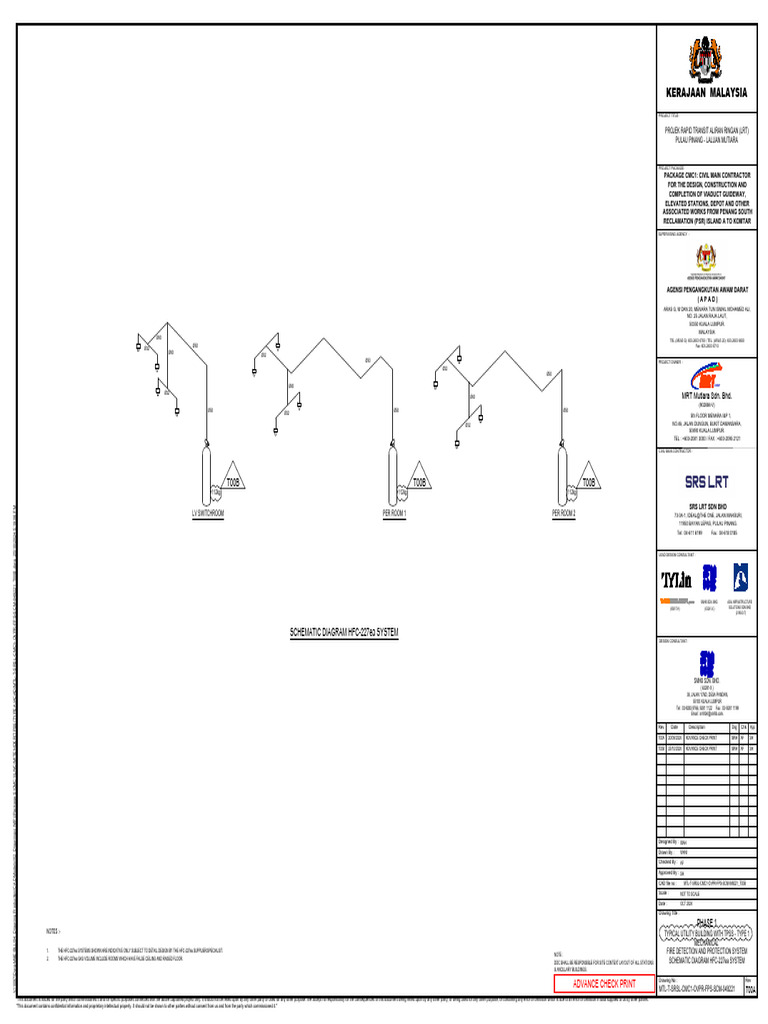 HFC-227ea Fire Protection System Diagram | PDF | Passenger Rail ...