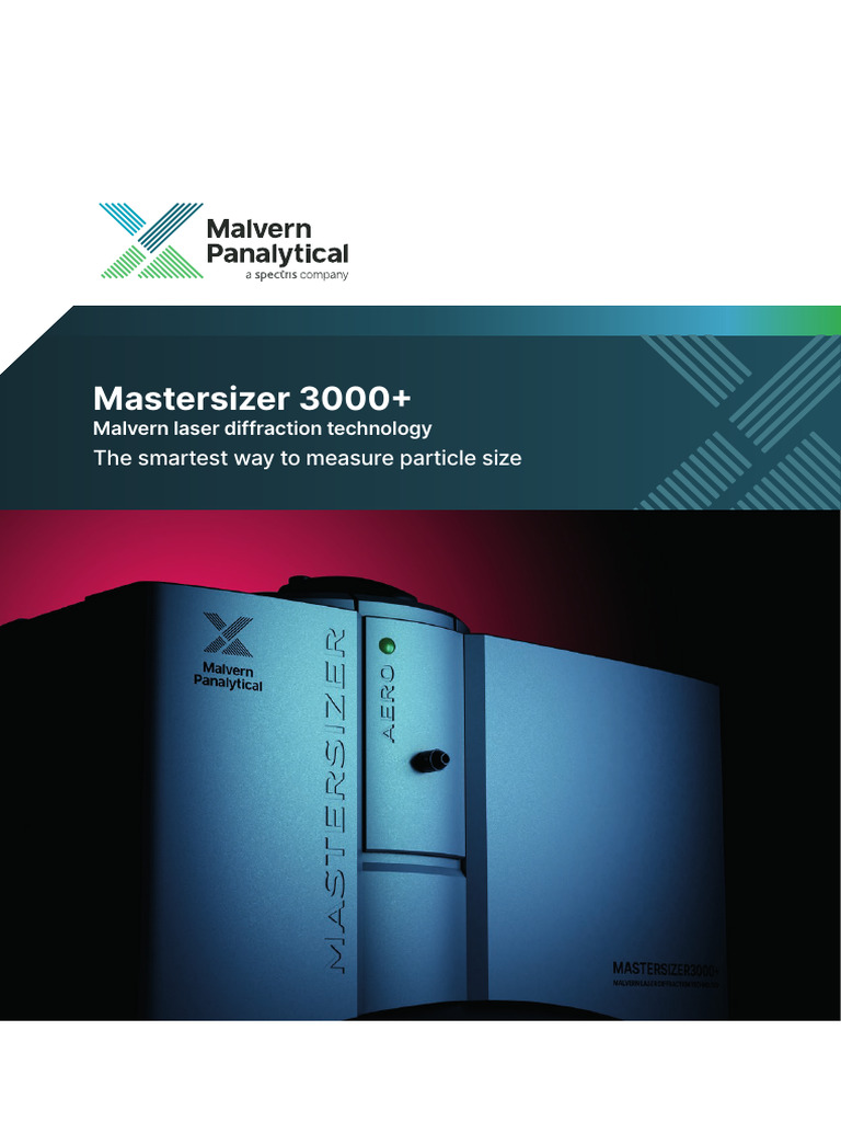 Mastersizer 3000+: Advanced Particle Sizing | PDF | Optics | Particle ...