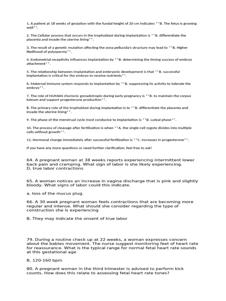 Pregnancy and Fertilization Insights | PDF | Fertilisation | Pregnancy