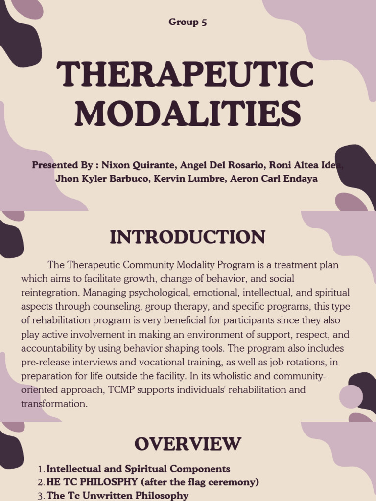 Therapeutic Modalities - 20241124 - 224314 - 0000 | PDF | Meditation ...