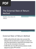 Download The External Rate of Return Method by Ellen Kay Cacatian SN80335485 doc pdf